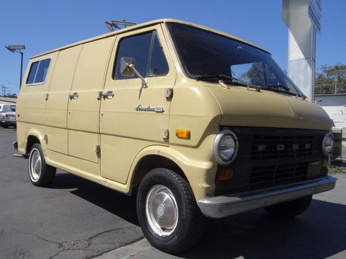 Ford econoline e100 van e-100 cargo or conversion rv 1971 work truck surfer van