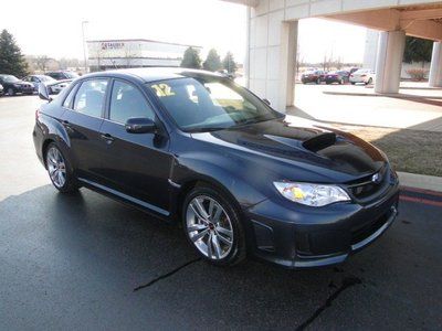 Wrx sti limi manual trans! leather, hood scoop &amp; premium wheels! gray/black!