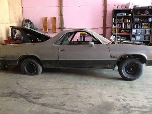 1984 chevy elcamino ss for restore or parts, everything is there just apart...