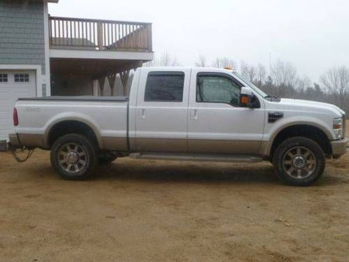 2008 ford f350 king ranch model 4x4 v10 72k miles 4 door 4x4 white all stock