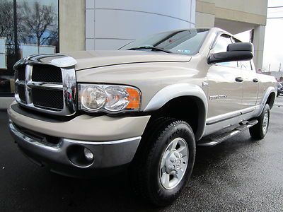 2003 dodge ram 2500 slt quad cab 4x4 hemi truck dual exhaust tow pckg warranty!!