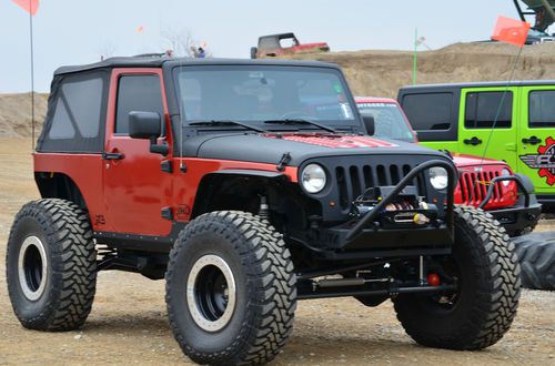 2008 jeep wrangler 2 door stetched on 40's (reserve lowered)