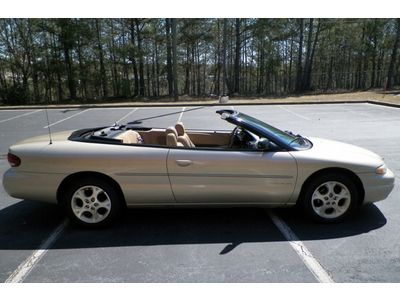 Chrysler sebring jxi convertible georgia owned leather seats no reserve