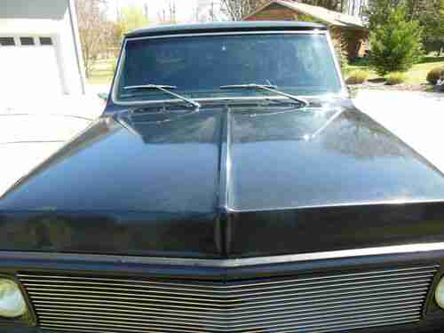 1972 Classic Chevrolet Cheyenne Black on Black, 3/4 ton long bed pick up, image 21