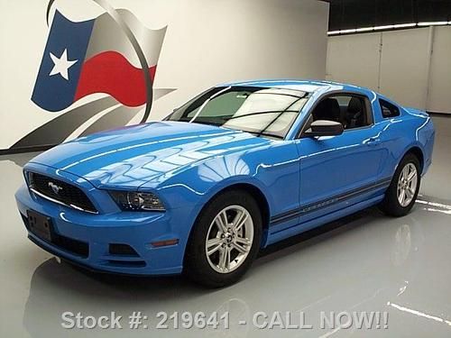 2013 ford mustang v6 automatic leather grabber blue 7k texas direct auto