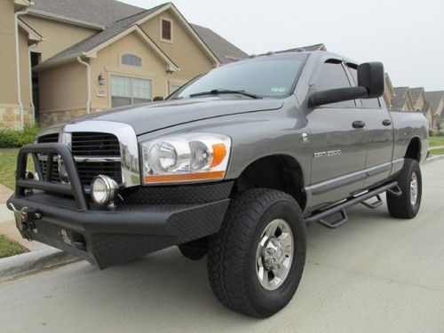 2006 4x4 5.9 cummins turbo diesel slt auto quad cab 4 door 4wd clean texas truck