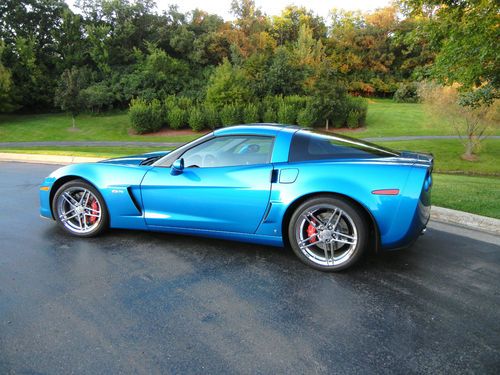 2008 corvette z06 jetstream blue, 3,700 miles, loaded, immaculate!