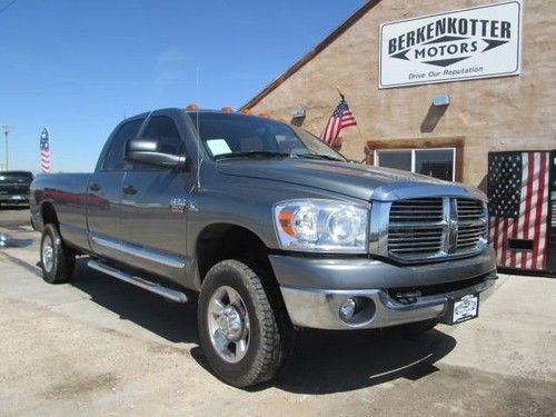 2009 dodge ram 3500 6.7l cummins turbo diesel 4x4 6 spd 1 ton srw slt infinity!