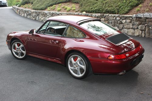 1996 porsche 911 c4s 993 coupe 6 speed beautiful arena red