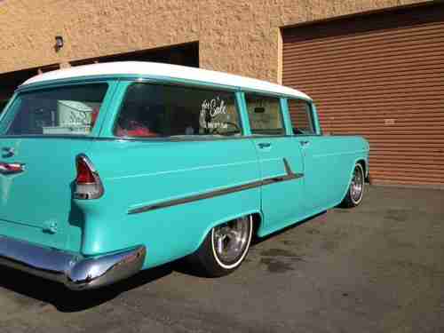1955 Chevy wagon 4 door, image 2