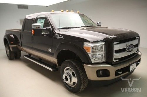 2013 drw king ranch crew 4x4  navigation sunroof leather heated diesel