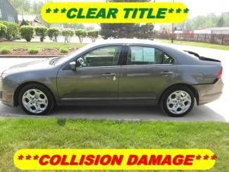 2011 ford fusion se rebuildable wreck clear title