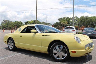 2002 yellow ford thunderbird base trim