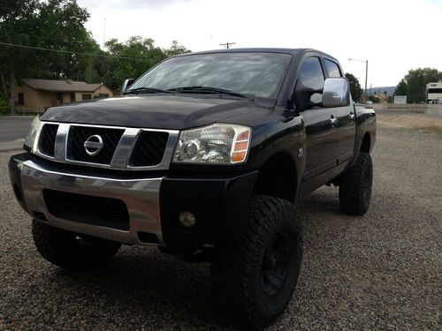 Lifted black on black nissan titan