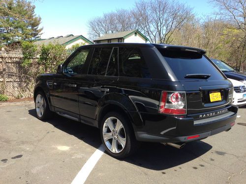 2010 Range Rover Sport Supercharged Santorini Black Ivory/Ebony Premium Leather, image 3