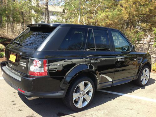 2010 Range Rover Sport Supercharged Santorini Black Ivory/Ebony Premium Leather, image 4