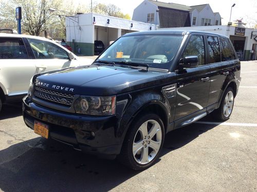 2010 Range Rover Sport Supercharged Santorini Black Ivory/Ebony Premium Leather, image 5