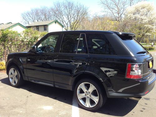 2010 Range Rover Sport Supercharged Santorini Black Ivory/Ebony Premium Leather, image 7