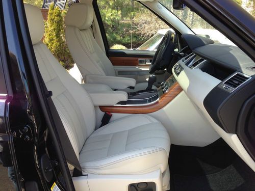 2010 Range Rover Sport Supercharged Santorini Black Ivory/Ebony Premium Leather, image 12