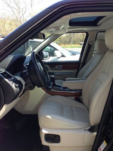2010 Range Rover Sport Supercharged Santorini Black Ivory/Ebony Premium Leather, image 13