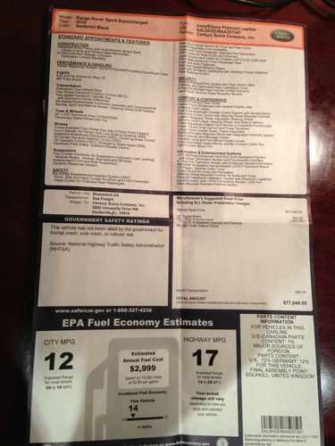 2010 Range Rover Sport Supercharged Santorini Black Ivory/Ebony Premium Leather, image 18