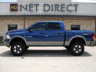 09 ram 4wd crew cab trx slt new lift, tires, xd rims net direct auto texas