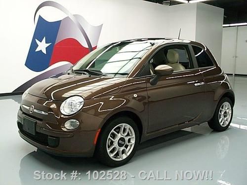 2012 fiat 500 pop 5-speed sunroof alloys only 21k miles texas direct auto