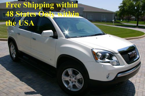 2012 gmc acadia sl, fwd,white summit, warranty, dvd,sunroof,10000mile, rebuilt