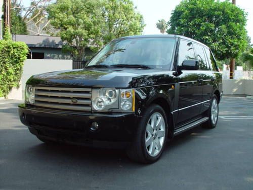 2004  land rover range rover hse westminster edition black/black no reserve