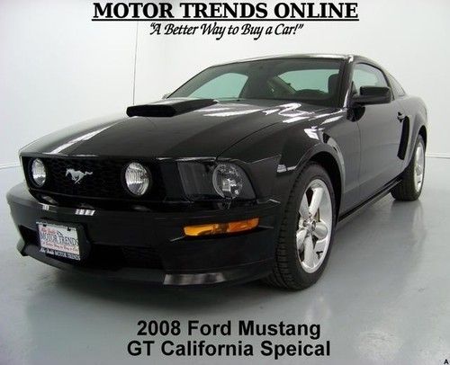 Cs gt two tone leather chrome wheels shaker hood 2008 ford mustang 19k