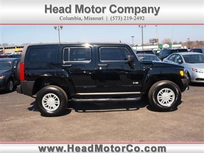 2008 hummer h3 suv low miles 4 dr automatic, warranty, gasoline, 3.7l black