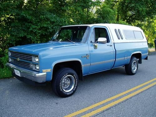 1983 chevrolet k-10 scottsdale_4x4_v8_auto_1 owner_great truck for the money