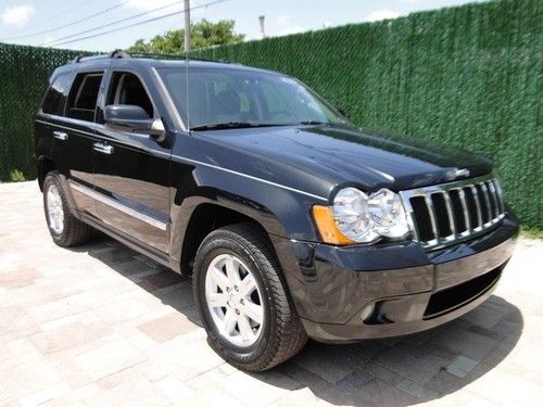 10 limited cherokee loaded navigation very clean florida 1 owner suv black sun