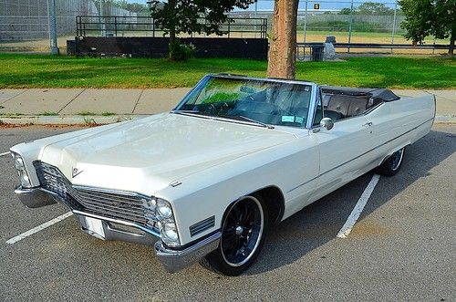 1967 cadillac deville convertible a/c car ..."pearl white"