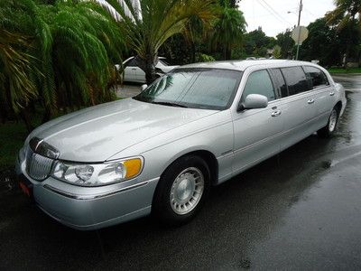 2000 town car limousine 29.887 low miles eureka coach 6-door well kept!!