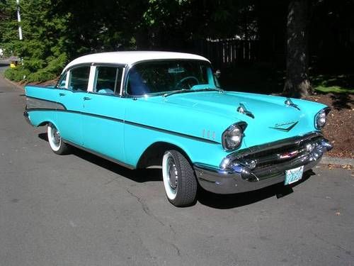 1957 chevrolet bel air base sedan 4-door 4.6l