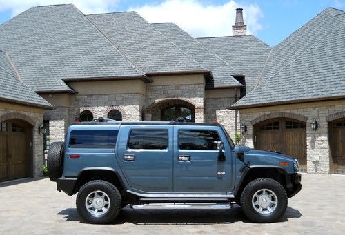 2005 hummer h2 no reserve loaded roof navigation chrome wheels bfg tires