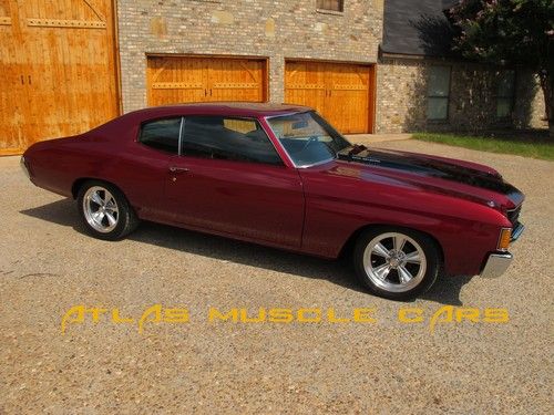 1972 chevelle 350 auto factory a/c flapper hood fresh paint new wheels