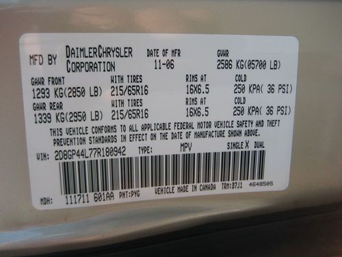 2007 Dodge GrandCaravan SXT Mini Van 5-Door V-6,3.8L,clean,non smoking,Pwr doors, US $8,000.00, image 16