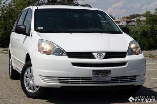 2005 toyota sienna ce 8 passenger dual a/c abs brakes roof rack