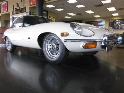 71 jaguar e type 12k original miles white pristine inside and out
