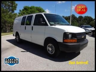 2008 chevrolet express cargo van 2500 hd bin package carfax cert low miles!