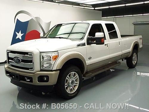 2012 ford f-350 king ranch crew fx4 4x4 diesel nav 28k texas direct auto