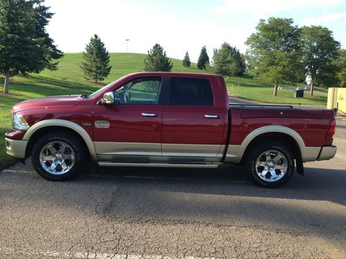 2011 ram laramie longhorn crew hemi sunroof nav 15k mi 4x4!