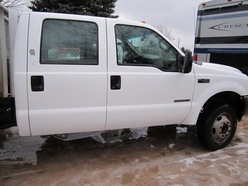 2001 ford f450 crew cab 7.3 diesel low miles runs perfect 0 rust dump bed