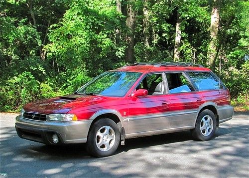 '98 outback wagon top of the line  leather  low miles   63 photos  no reserve