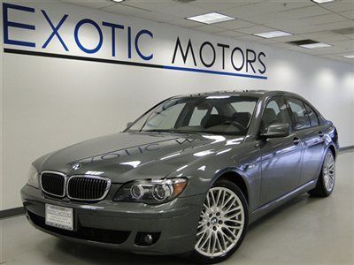 2008 bmw 750i gray/gray sport pkg nav xenons pdc push start ac/htd-sts shade cd6