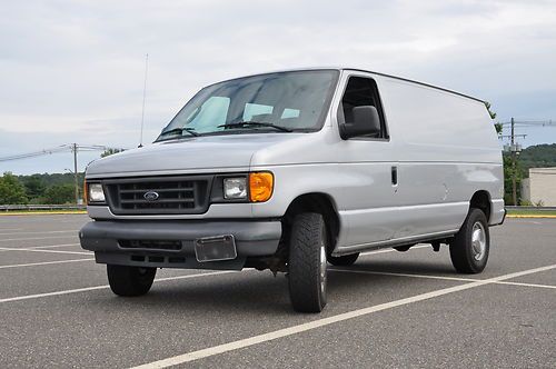 2005 ford e-350 powerstroke turbo diesel cargo van no reserve one owner carfax