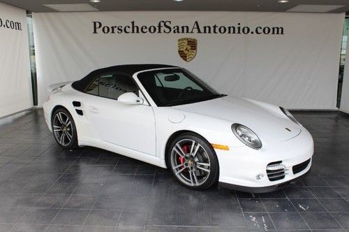 2012 porsche 911 turbo cabriolet awd w/nav/carbon package