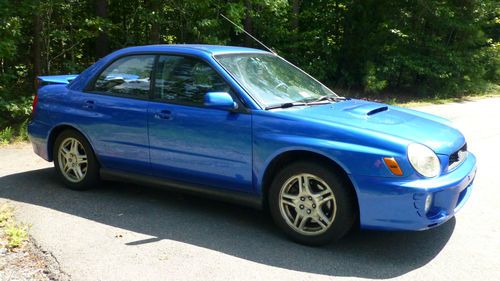 2002 Subaru Impreza WRX Sedan 4-Door 2.0L Rally Blue 5 spd only 81,500 miles, image 8